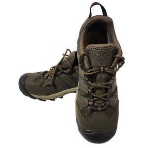 Keen Utility Flint II Work Shoes Men10.5D Brown Good Steel Toe EH Slip Resistant